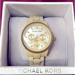 Acrylic Horn Link Michael Kors Watch
